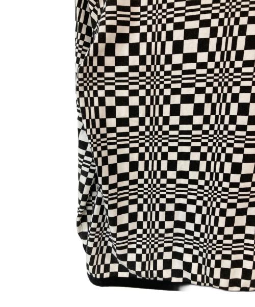 CELINE（セリーヌ）CELINE (セリーヌ) オールド幾何学カットソー ホワイト×ブラック サイズ:Mの古着・服飾アイテム