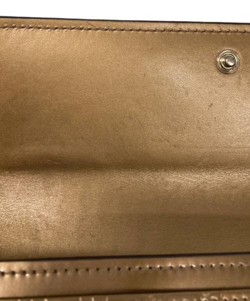 GUCCI（グッチ）GUCCI (グッチ) ラブリーハート グッチシマ ラウンドジップウォレット ベージュ サイズ:　の古着・服飾アイテム