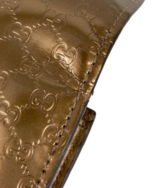 GUCCI（グッチ）GUCCI (グッチ) ラブリーハート グッチシマ ラウンドジップウォレット ベージュ サイズ:　の古着・服飾アイテム