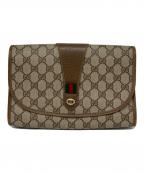 GUCCIグッチ）の古着「シェリーラインクラッチバッグ」｜ベージュ