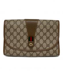 GUCCI（グッチ）の古着「シェリーラインクラッチバッグ」｜ベージュ