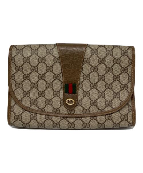 GUCCI（グッチ）GUCCI (グッチ) シェリーラインクラッチバッグ ベージュ サイズ:なしの古着・服飾アイテム