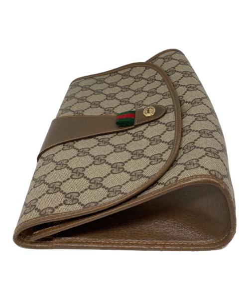 GUCCI（グッチ）GUCCI (グッチ) シェリーラインクラッチバッグ ベージュ サイズ:なしの古着・服飾アイテム