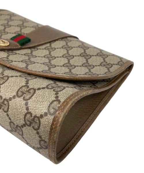 GUCCI（グッチ）GUCCI (グッチ) シェリーラインクラッチバッグ ベージュ サイズ:なしの古着・服飾アイテム