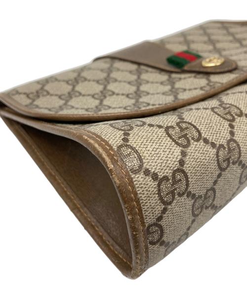 GUCCI（グッチ）GUCCI (グッチ) シェリーラインクラッチバッグ ベージュ サイズ:なしの古着・服飾アイテム