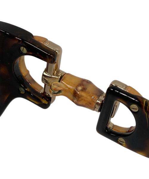 GUCCI（グッチ）GUCCI (グッチ) バンブーサングラス ブラウン サイズ:57□14の古着・服飾アイテム