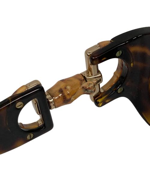 GUCCI（グッチ）GUCCI (グッチ) バンブーサングラス ブラウン サイズ:57□14の古着・服飾アイテム