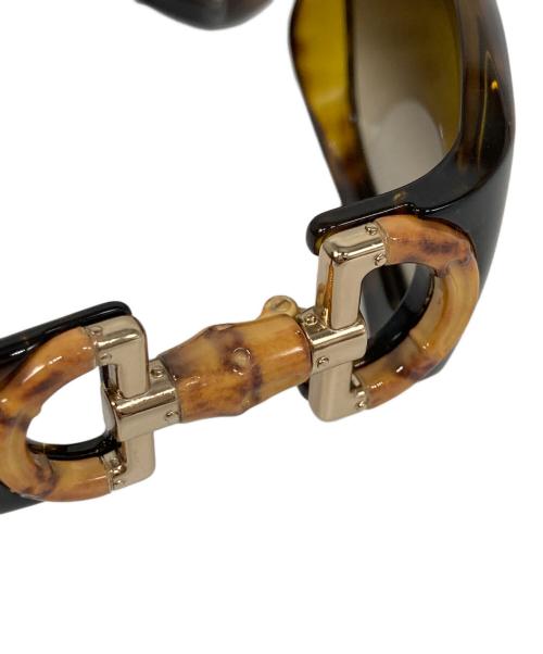 GUCCI（グッチ）GUCCI (グッチ) バンブーサングラス ブラウン サイズ:57□14の古着・服飾アイテム