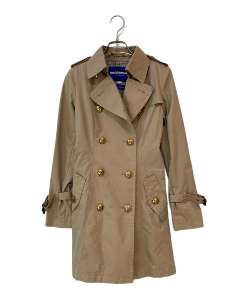 BURBERRY BLUE LABEL（バーバリー ブルー レーベル）BURBERRY BLUE LABEL (バーバリー ブルー レーベル) 裏チェックトレンチコート ベージュ サイズ:36の古着・服飾アイテム