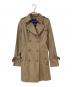 BURBERRY BLUE LABEL（バーバリー ブルー レーベル）の古着「裏チェックトレンチコート」｜ベージュ