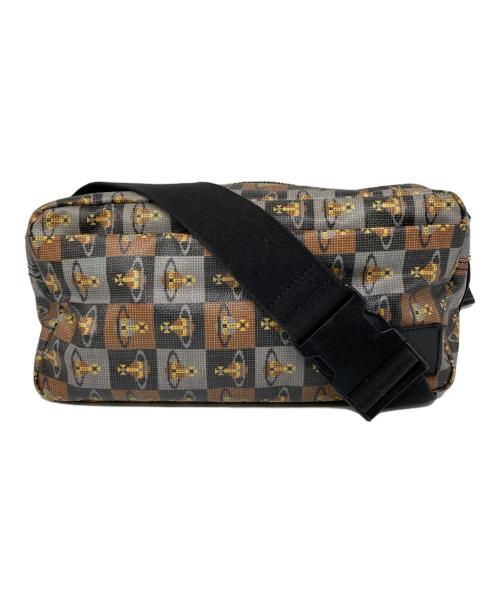 Vivienne Westwood（ヴィヴィアンウエストウッド）Vivienne Westwood (ヴィヴィアンウエストウッド) オーブ柄ボディバッグ ベージュの古着・服飾アイテム