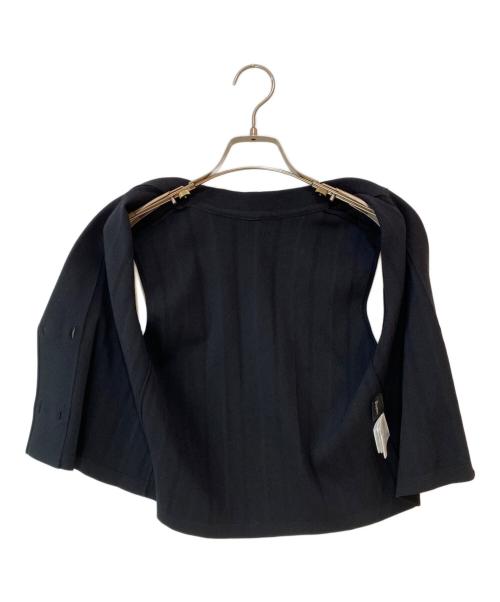 Diagram GRACE CONTINENTAL（ダイアグラム グレースコンチネンタル）Diagram GRACE CONTINENTAL (ダイアグラム グレースコンチネンタル) ダブルフロントニットジレ ブラック サイズ:36の古着・服飾アイテム