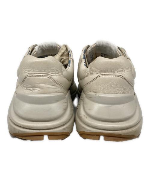 GUCCI（グッチ）GUCCI (グッチ) ライトングリッター ロゴ スニーカー ベージュ サイズ:36の古着・服飾アイテム