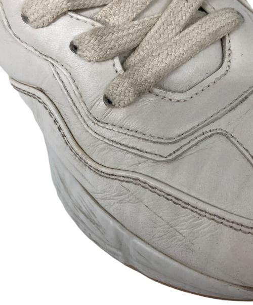 GUCCI（グッチ）GUCCI (グッチ) ライトングリッター ロゴ スニーカー ベージュ サイズ:36の古着・服飾アイテム