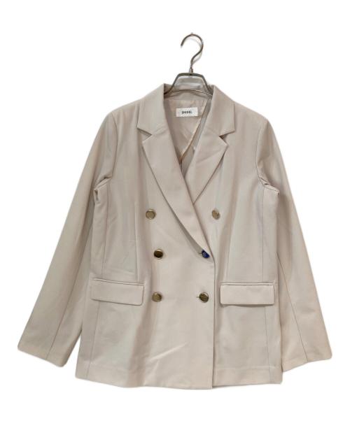 Snidel（スナイデル）Snidel (スナイデル) Sustainaダブルジャケット ベージュの古着・服飾アイテム