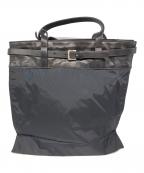 JIL SANDERジルサンダー）の古着「レザーナイロントートバッグ」｜ブラック