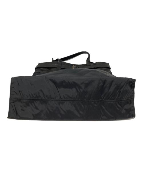 JIL SANDER（ジルサンダー）JIL SANDER (ジルサンダー) レザーナイロントートバッグ ブラックの古着・服飾アイテム