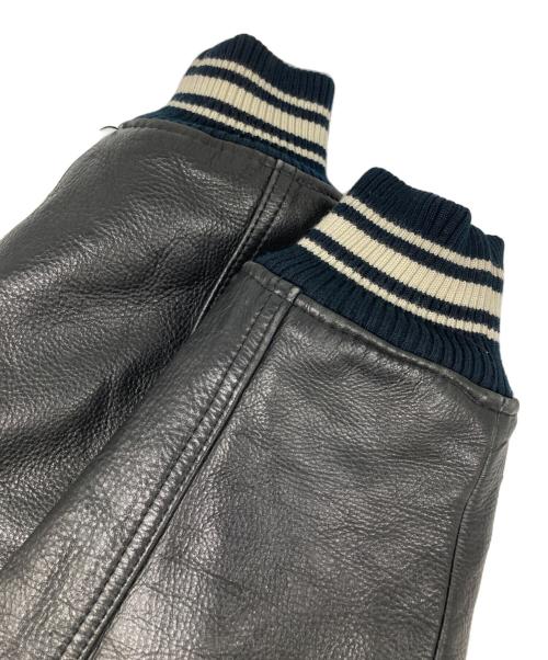 AVIREX（アヴィレックス）AVIREX (アヴィレックス) 50周年記念モデル オールレザースタジャン ブラック サイズ:XLの古着・服飾アイテム