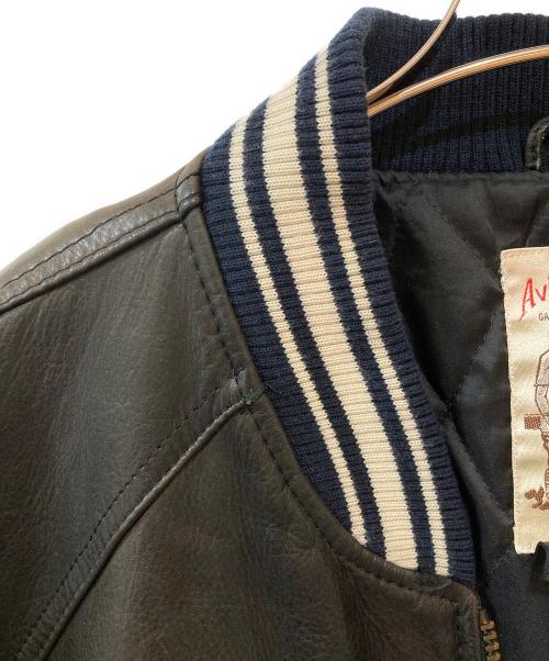 AVIREX（アヴィレックス）AVIREX (アヴィレックス) 50周年記念モデル オールレザースタジャン ブラック サイズ:XLの古着・服飾アイテム