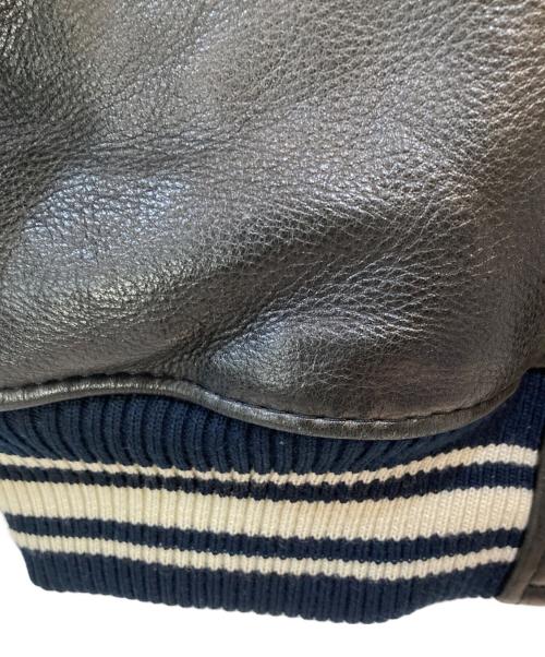 AVIREX（アヴィレックス）AVIREX (アヴィレックス) 50周年記念モデル オールレザースタジャン ブラック サイズ:XLの古着・服飾アイテム