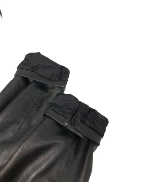 RUFFO（ルッフォ）RUFFO (ルッフォ) レザーテーラードジャケット ブラック サイズ:56の古着・服飾アイテム