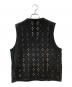 masu (エムエーエスユー) 23SS DIAMOND-CUT LEATHER VEST ブラック サイズ:46：22000円