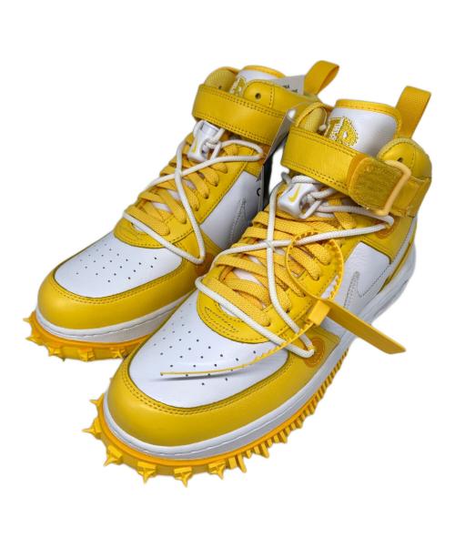 NIKE（ナイキ）NIKE (ナイキ) AIR FORCE 1 MID SP LTHR ハイカットスニーカー WHITE/WHITE-VARSITY MAIZE サイズ:29の古着・服飾アイテム