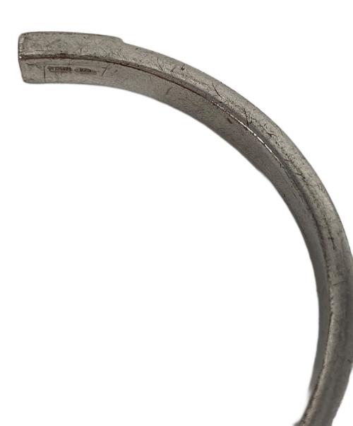 GUCCI（グッチ）GUCCI (グッチ) レザーコンビバングル シルバーの古着・服飾アイテム