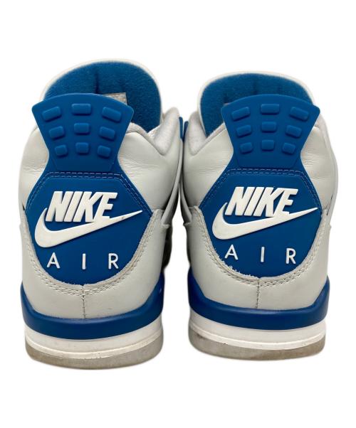NIKE（ナイキ）NIKE (ナイキ) AIR JORDAN 4 RETRO エアジョーダン 4 レトロ / ミッドカットスニーカー OFF-WHITE/MILITARY BLUE サイズ:28の古着・服飾アイテム