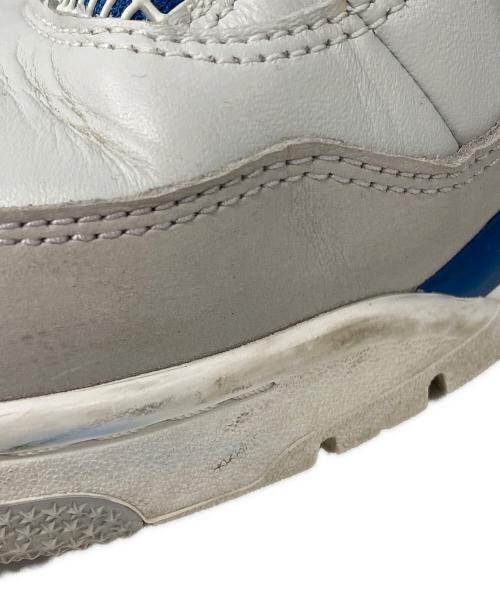 NIKE（ナイキ）NIKE (ナイキ) AIR JORDAN 4 RETRO エアジョーダン 4 レトロ / ミッドカットスニーカー OFF-WHITE/MILITARY BLUE サイズ:28の古着・服飾アイテム