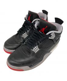 NIKE（ナイキ）の古着「AIR JORDAN 4 RETRO Bred Reimagined  / エア ジョーダン 4 レトロ "ブレッド リイマジンド"  /ミッドカットスニーカー」｜BLACK/FIRE RED-CEMEN