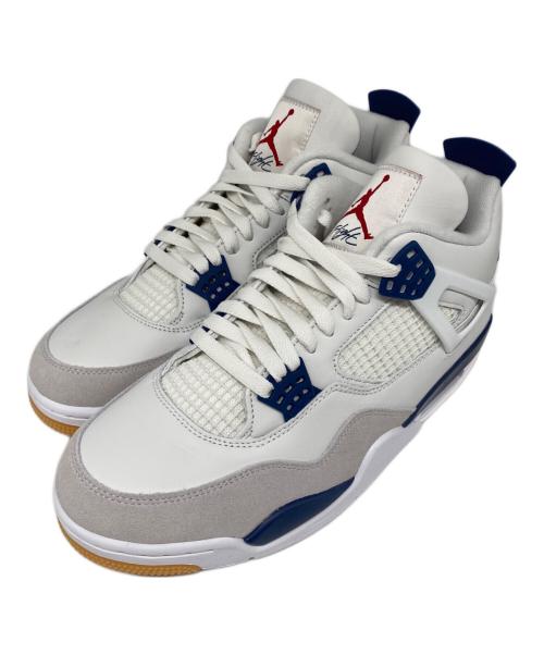 NIKE（ナイキ）NIKE (ナイキ) AIR JORDAN 4 RETRO SP ミッドカットスニーカー SUMIIT WHITE/WHITE-NAVY サイズ:28.5 未使用品の古着・服飾アイテム