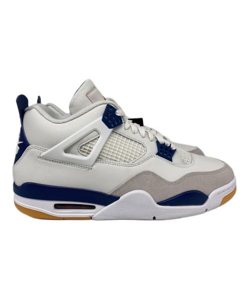 NIKE（ナイキ）NIKE (ナイキ) AIR JORDAN 4 RETRO SP ミッドカットスニーカー SUMIIT WHITE/WHITE-NAVY サイズ:28.5 未使用品の古着・服飾アイテム