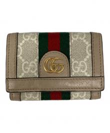 GUCCI（グッチ）の古着「Ophidia オフィディア ミニウォレット」｜ベージュ