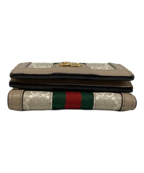 GUCCI（グッチ）GUCCI (グッチ) Ophidia オフィディア ミニウォレット ベージュの古着・服飾アイテム
