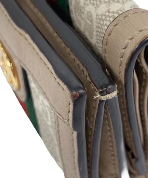 GUCCI（グッチ）GUCCI (グッチ) Ophidia オフィディア ミニウォレット ベージュの古着・服飾アイテム