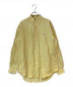 RALPH LAURENラルフローレン）の古着「BLAKE シルクリネンシャツ」｜イエロー