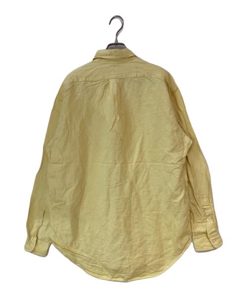 RALPH LAUREN（ラルフローレン）RALPH LAUREN (ラルフローレン) BLAKE シルクリネンシャツ イエロー サイズ:Sの古着・服飾アイテム