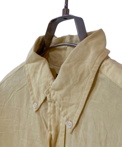 RALPH LAUREN（ラルフローレン）RALPH LAUREN (ラルフローレン) BLAKE シルクリネンシャツ イエロー サイズ:Sの古着・服飾アイテム