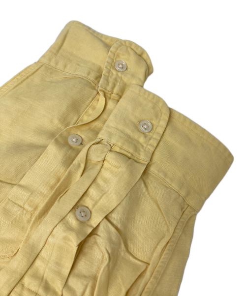 RALPH LAUREN（ラルフローレン）RALPH LAUREN (ラルフローレン) BLAKE シルクリネンシャツ イエロー サイズ:Sの古着・服飾アイテム