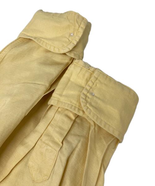 RALPH LAUREN（ラルフローレン）RALPH LAUREN (ラルフローレン) BLAKE シルクリネンシャツ イエロー サイズ:Sの古着・服飾アイテム