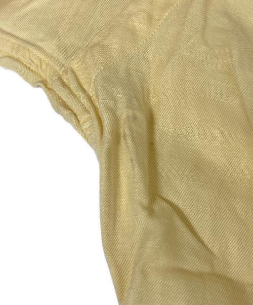 RALPH LAUREN（ラルフローレン）RALPH LAUREN (ラルフローレン) BLAKE シルクリネンシャツ イエロー サイズ:Sの古着・服飾アイテム