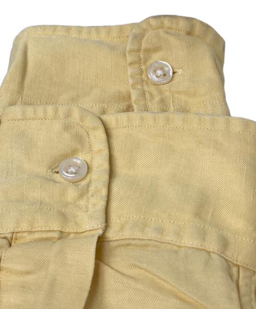 RALPH LAUREN（ラルフローレン）RALPH LAUREN (ラルフローレン) BLAKE シルクリネンシャツ イエロー サイズ:Sの古着・服飾アイテム