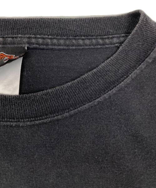 HARLEY-DAVIDSON（ハーレーダビッドソン）HARLEY-DAVIDSON (ハーレーダビッドソン) 両面プリントカットソー ブラック サイズ:XLの古着・服飾アイテム