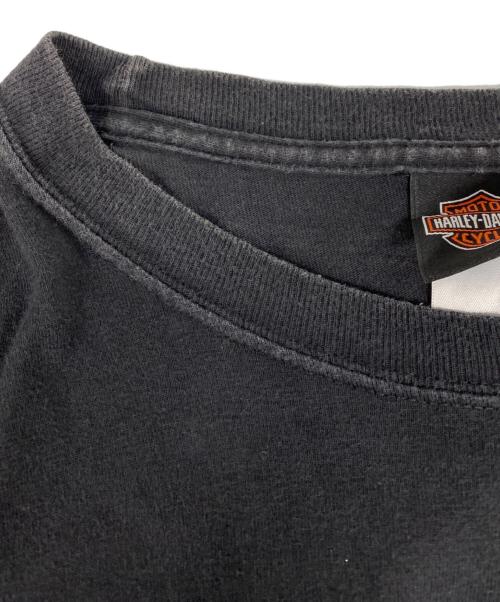 HARLEY-DAVIDSON（ハーレーダビッドソン）HARLEY-DAVIDSON (ハーレーダビッドソン) 両面プリントカットソー ブラック サイズ:XLの古着・服飾アイテム