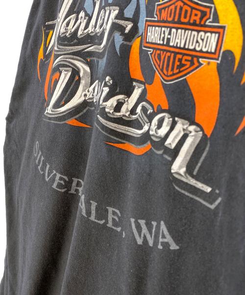 HARLEY-DAVIDSON（ハーレーダビッドソン）HARLEY-DAVIDSON (ハーレーダビッドソン) 両面プリントカットソー ブラック サイズ:XLの古着・服飾アイテム