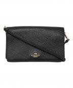 COACHコーチ）の古着「アンナ フォルドオーバー クロスボディ クラッチ」｜ブラック