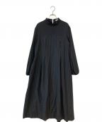 ADOREアドーア）の古着「クリアストライプワンピース」｜ブラック