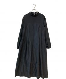 ADORE（アドーア）の古着「クリアストライプワンピース」｜ブラック