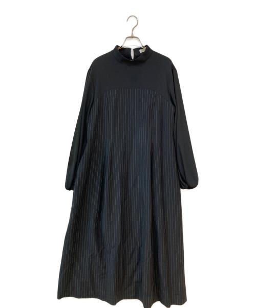 ADORE（アドーア）ADORE (アドーア) クリアストライプワンピース ブラック サイズ:38の古着・服飾アイテム